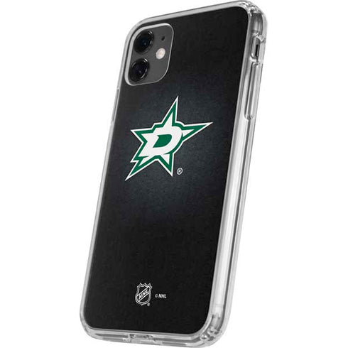 NHL Dallas Stars Black Background iPhone 11 Clear Case