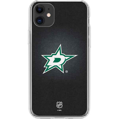 NHL Dallas Stars Black Background iPhone 11 Clear Case
