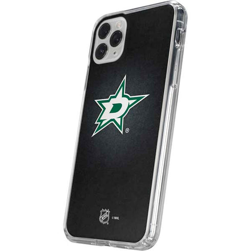NHL Dallas Stars Black Background iPhone 11 Pro Clear Case