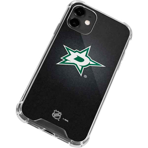 NHL Dallas Stars Black Background iPhone 12 Clear Case