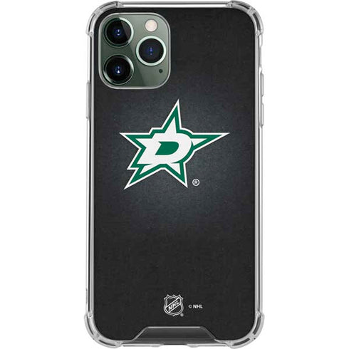NHL Dallas Stars Black Background iPhone 12 Pro Clear Case