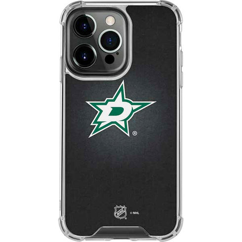NHL Dallas Stars Black Background iPhone 13 Pro Clear Case