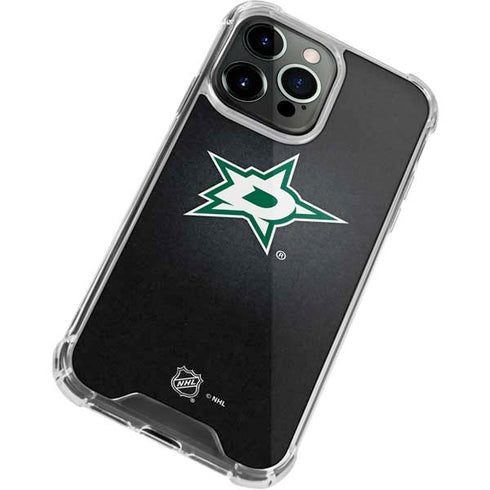 NHL Dallas Stars Black Background iPhone 13 Pro Clear Case