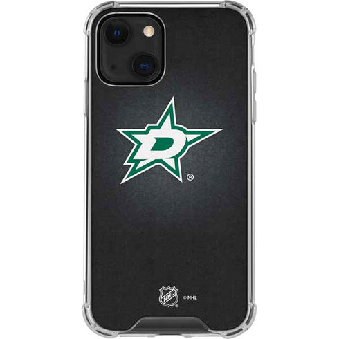 NHL Dallas Stars Black Background iPhone 14 Clear Case