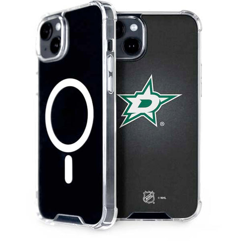 NHL Dallas Stars Black Background iPhone 15 MagSafe Case