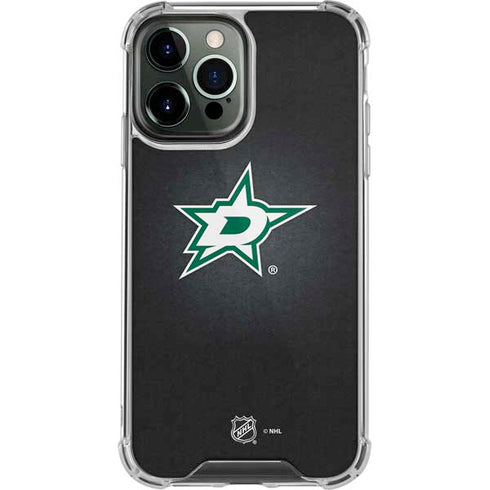 NHL Dallas Stars Black Background iPhone 15 Pro Max Clear Case