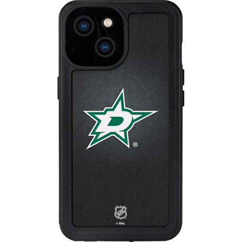 NHL Dallas Stars Black Background iPhone 15 Waterproof Case