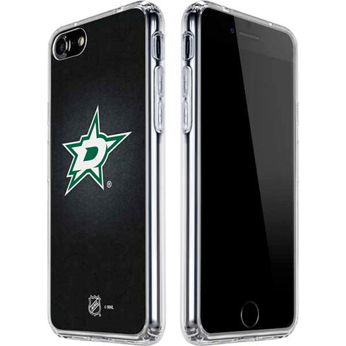NHL Dallas Stars Black Background iPhone SE (2nd & 3rd Gen) Clear Case