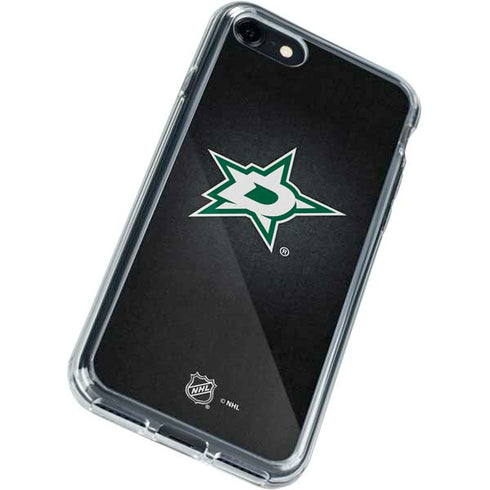 NHL Dallas Stars Black Background iPhone SE (2nd & 3rd Gen) Clear Case