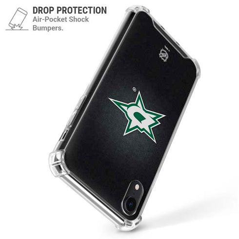 NHL Dallas Stars Black Background iPhone XR Clear Case