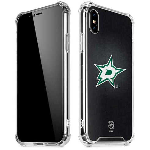 NHL Dallas Stars Black Background iPhone XS Max Clear Case