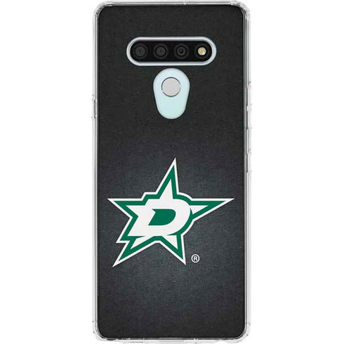 NHL Dallas Stars Black Background LG Stylo 6 Clear Case