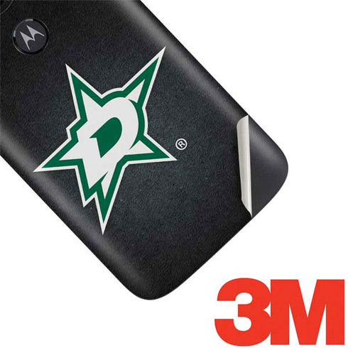NHL Dallas Stars Black Background Moto E5 Play Skin