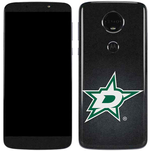 NHL Dallas Stars Black Background Moto E5 Plus Skin