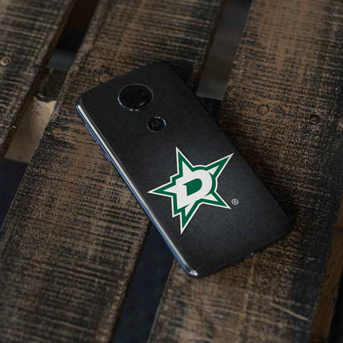 NHL Dallas Stars Black Background Moto E5 Plus Skin