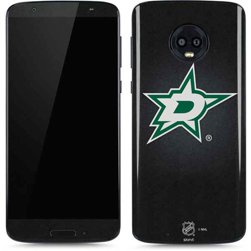 NHL Dallas Stars Black Background Moto G6 Skin