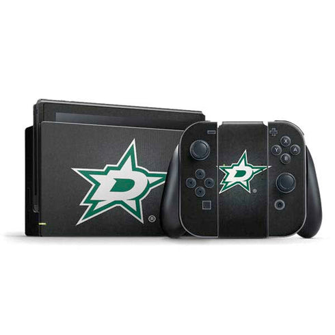 NHL Dallas Stars Black Background Nintendo Switch Bundle Skin