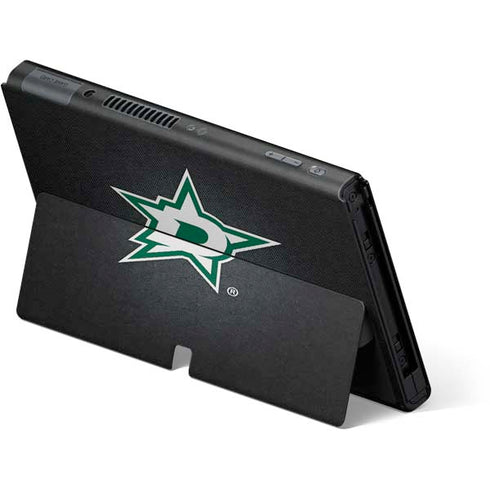NHL Dallas Stars Black Background Nintendo Switch OLED (2021) Skin