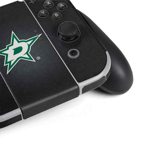 NHL Dallas Stars Black Background Nintendo Switch OLED (2021) Skin