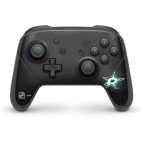 NHL Dallas Stars Black Background Nintendo Switch Pro Controller Skin
