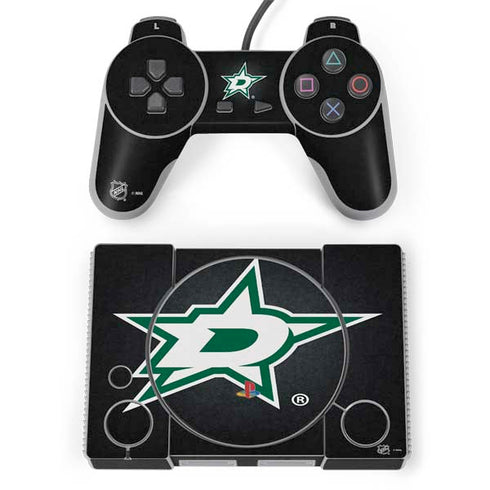 NHL Dallas Stars Black Background PlayStation Classic Bundle Skin