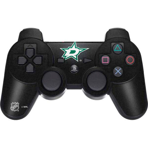 NHL Dallas Stars Black Background PS3 Dual Shock wireless controller Skin