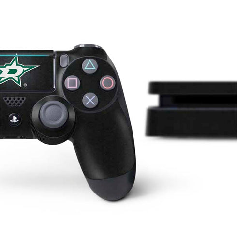 NHL Dallas Stars Black Background PS4 Slim Bundle Skin