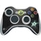 NHL Dallas Stars Black Background Xbox 360 Wireless Controller Skin