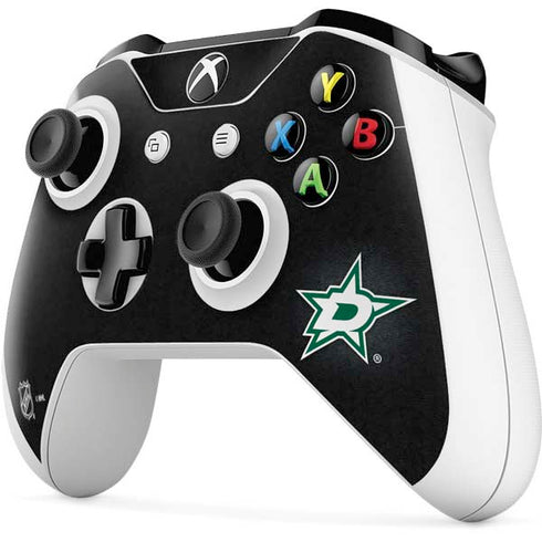 NHL Dallas Stars Black Background Xbox One S Controller Skin
