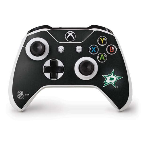 NHL Dallas Stars Black Background Xbox One S Controller Skin