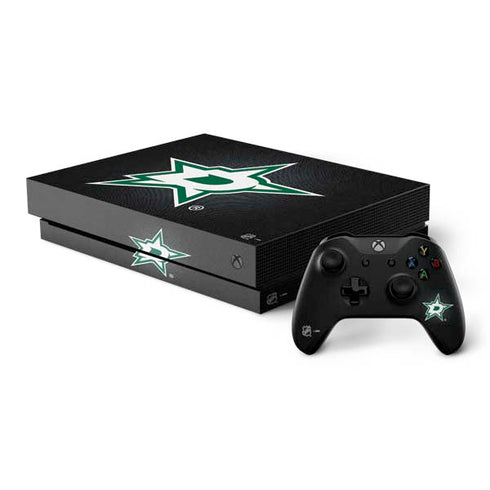 NHL Dallas Stars Black Background Xbox One X Bundle Skin