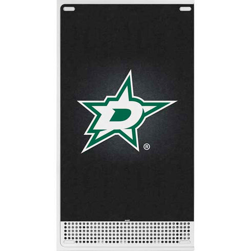 NHL Dallas Stars Black Background Xbox Series S Console Skin