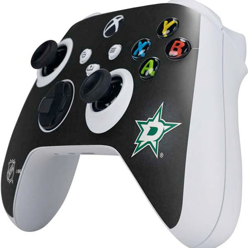NHL Dallas Stars Black Background Xbox Series S Controller Skin