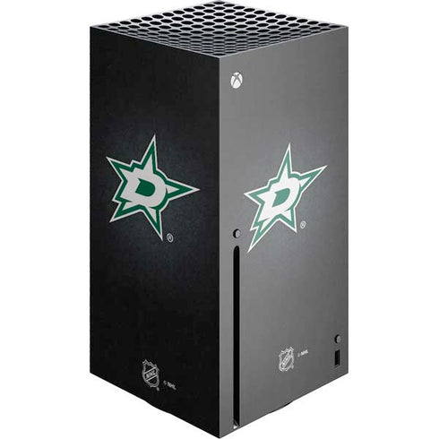 NHL Dallas Stars Black Background Xbox Series X Console Skin