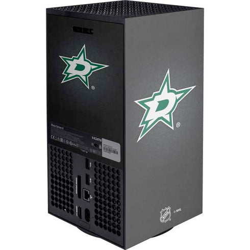 NHL Dallas Stars Black Background Xbox Series X Console Skin