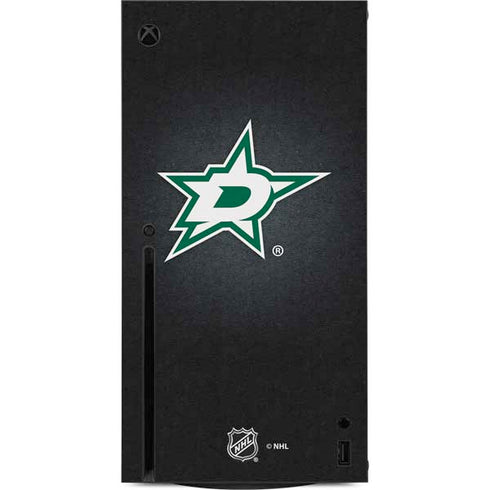 NHL Dallas Stars Black Background Xbox Series X Console Skin