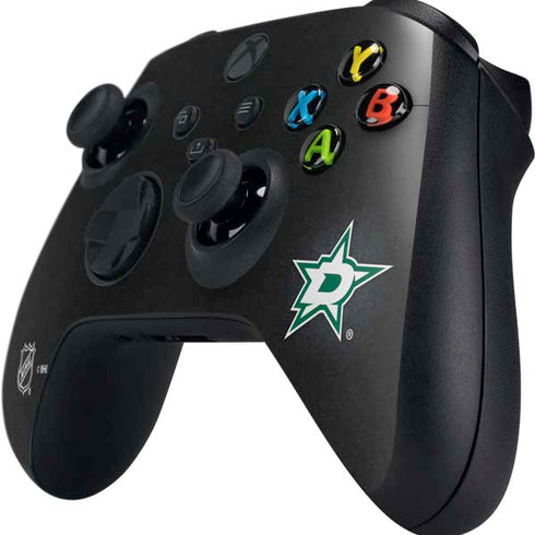 NHL Dallas Stars Black Background Xbox Series X Controller Skin
