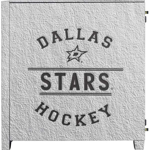 NHL Dallas Stars Black Text Corsair 4000D Tempered Glass Mid-Tower ATX Case Skin