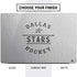 NHL Dallas Stars Black Text Dell Vostro Skin