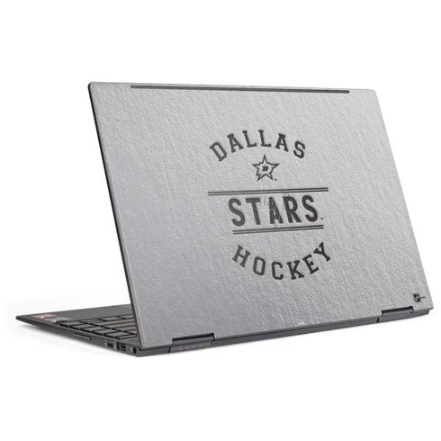 NHL Dallas Stars Black Text HP Envy Skin