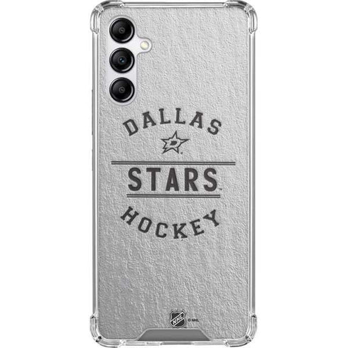 NHL Dallas Stars Black Text Galaxy A14 5G Clear Case