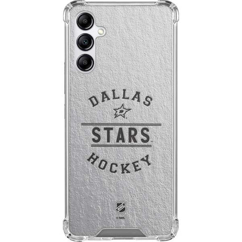 NHL Dallas Stars Black Text Galaxy A15 5G Clear Case