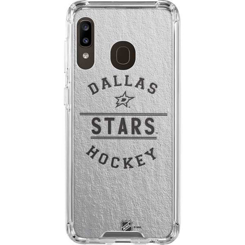 NHL Dallas Stars Black Text Galaxy A30 Clear Case