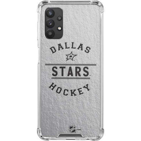 NHL Dallas Stars Black Text Galaxy A32 5G Clear Case