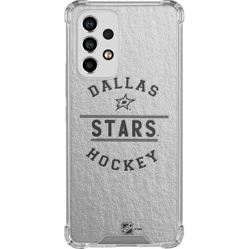 NHL Dallas Stars Black Text Galaxy A53 5G Clear Case