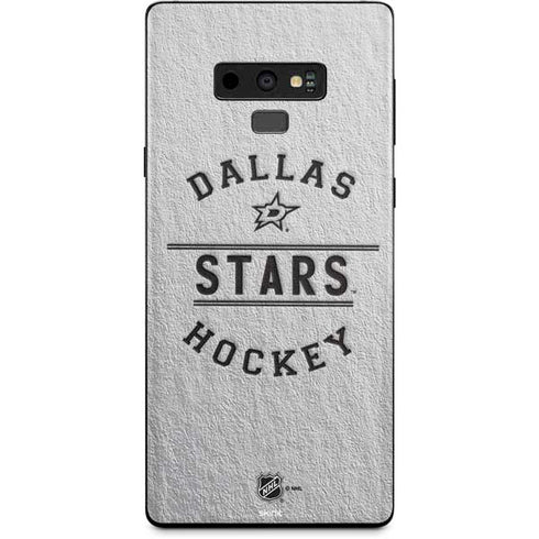 NHL Dallas Stars Black Text Galaxy Note 9 Skin