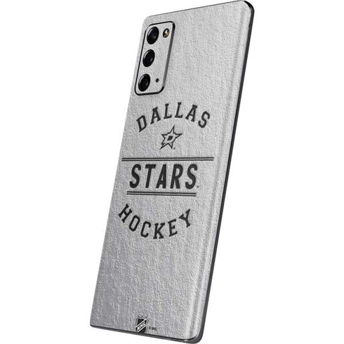 NHL Dallas Stars Black Text Galaxy Note20 5G Skin
