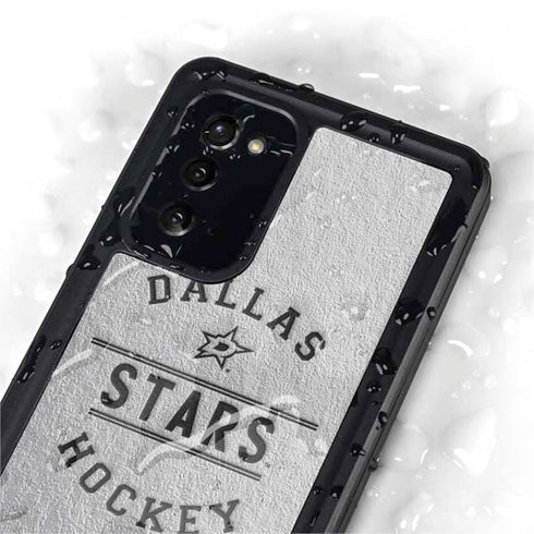 NHL Dallas Stars Black Text Galaxy Note20 5G Waterproof Case