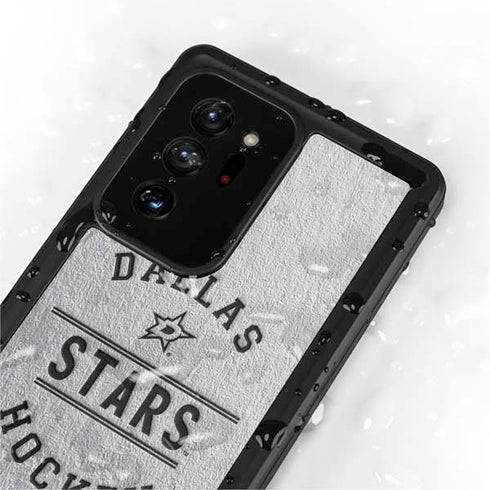 NHL Dallas Stars Black Text Galaxy Note20 Ultra 5G Waterproof Case