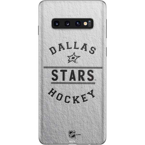 NHL Dallas Stars Black Text Galaxy S10 Skin